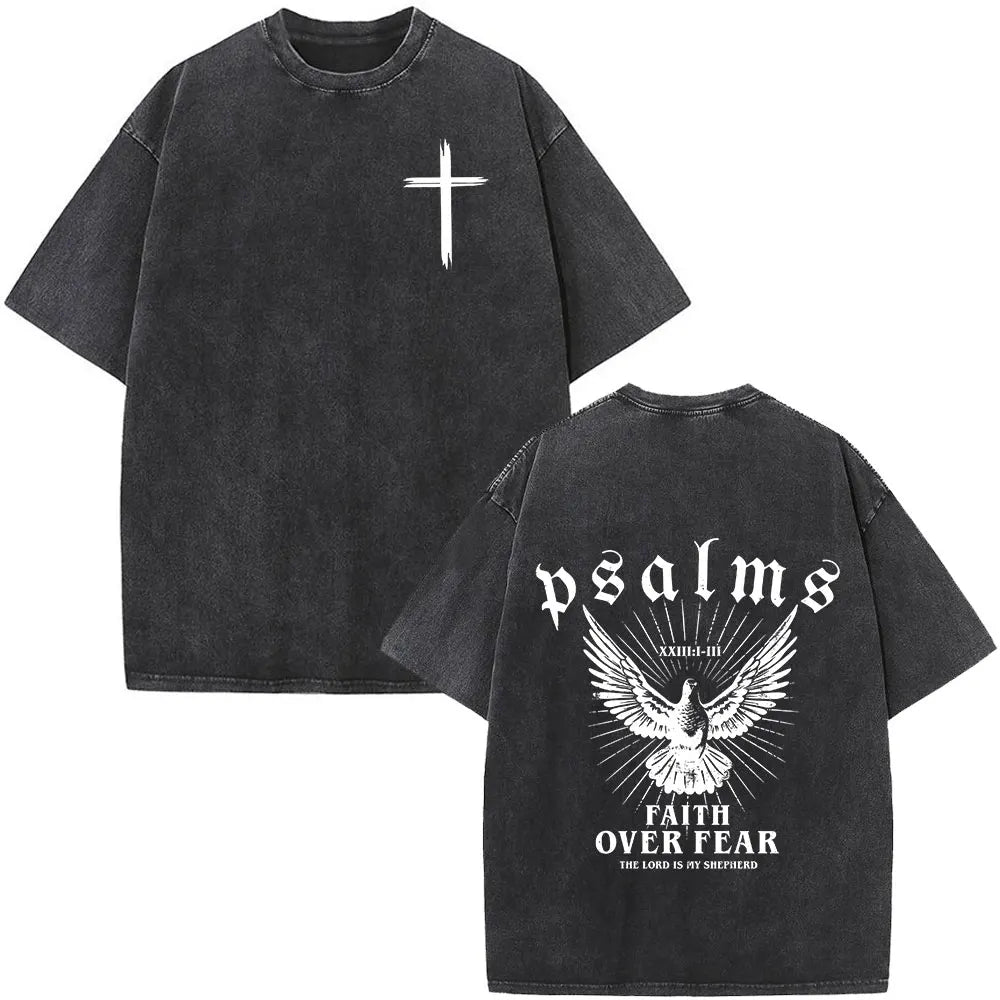 Bible Verse Washed T-shirts Men & Women Fashion Vintage