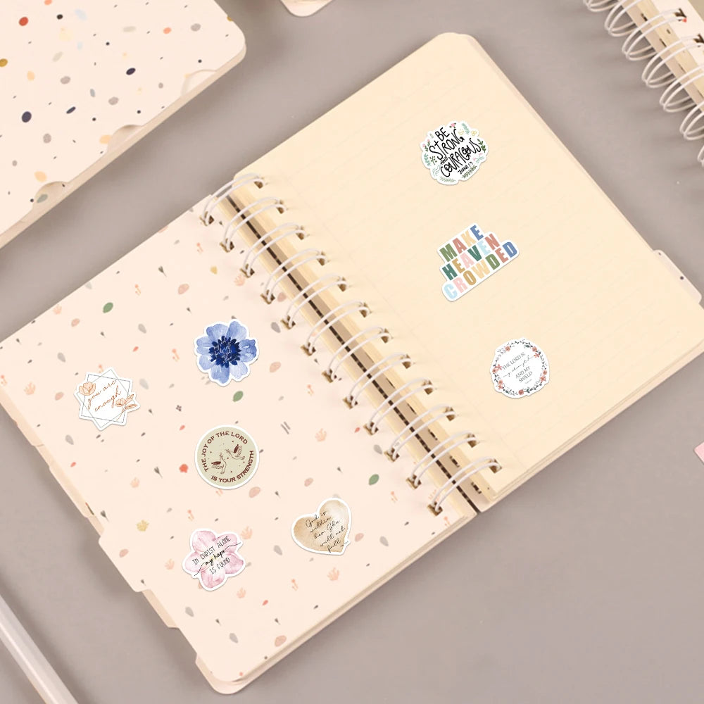 Bible Faith Stickers Cross Wisdom Words