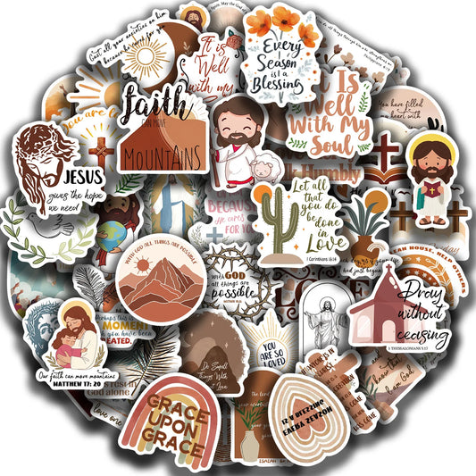 DIY Bible Religious Stickers  Jesus