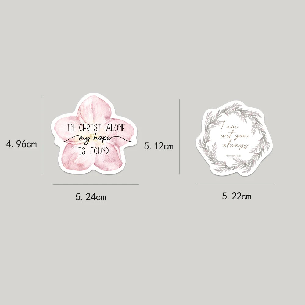 Bible Faith Stickers Cross Wisdom Words