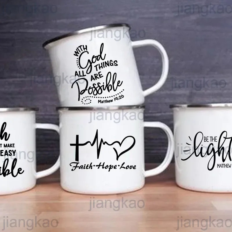 Christian Creative Enamel Mugs